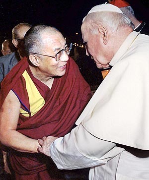 Pope and Dali Lama